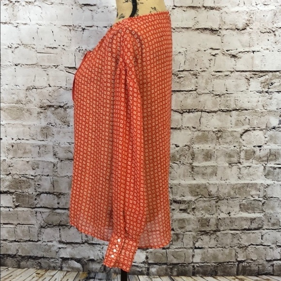 Patterson Kincaid Original Tangerine Blouse Sz S - Picture 4 of 14